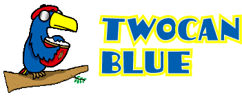 Twocan Blue Musical Duo Logo